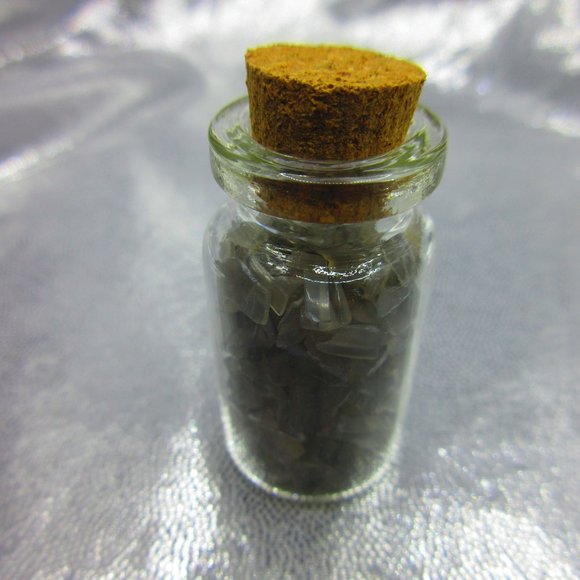 Grey Moonstone Gemstone Chips In A Bottle Embellishments Natural Semi Precious - Picture 3 of 3